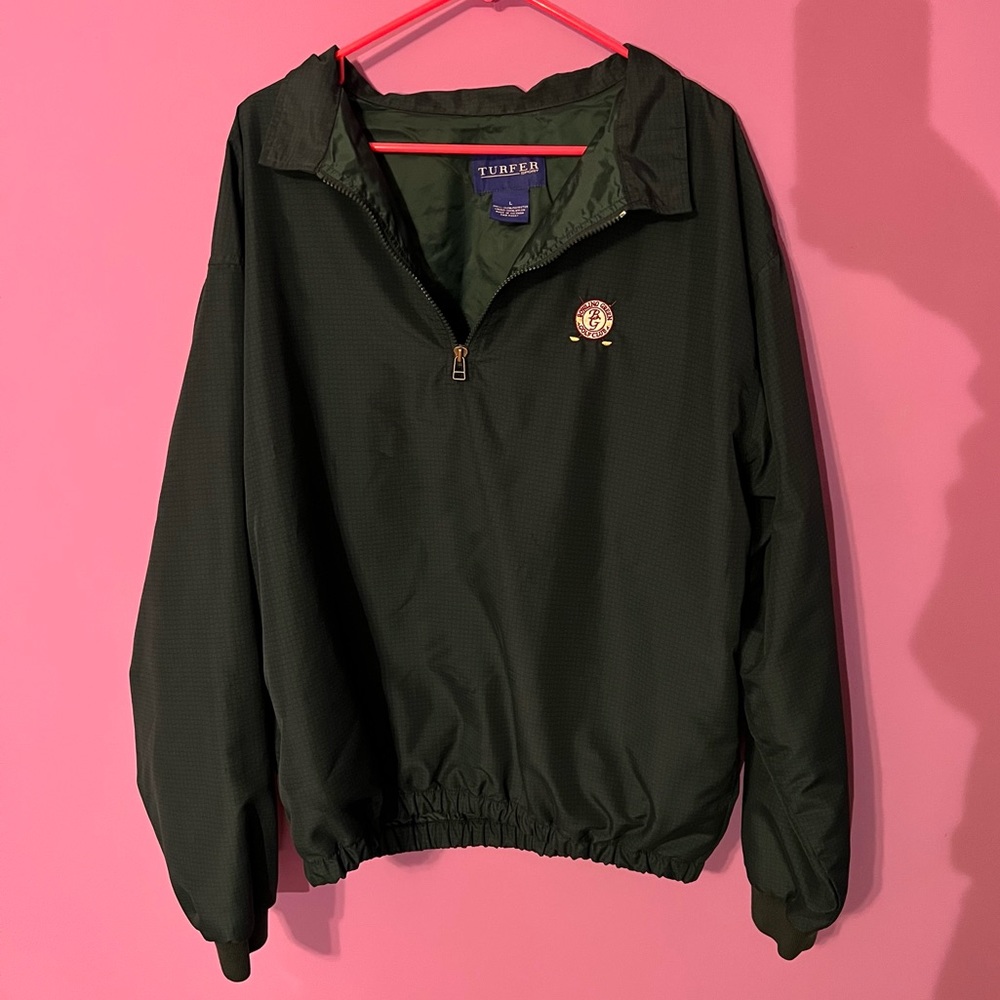 Men’s Green Golf Windbreaker Jacket